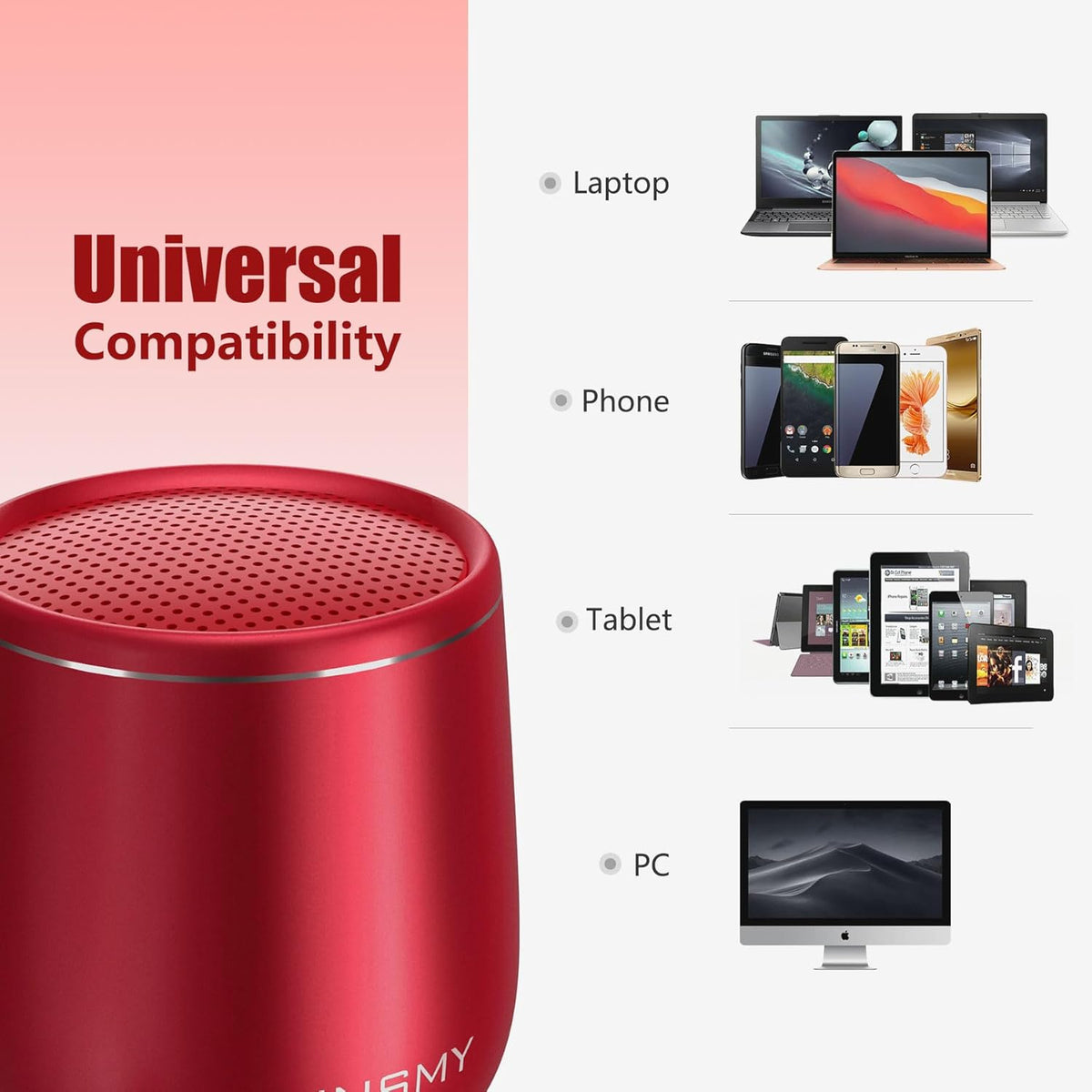 Small Bluetooth Speaker, Waterproof Mini Portable Wireless Speakers